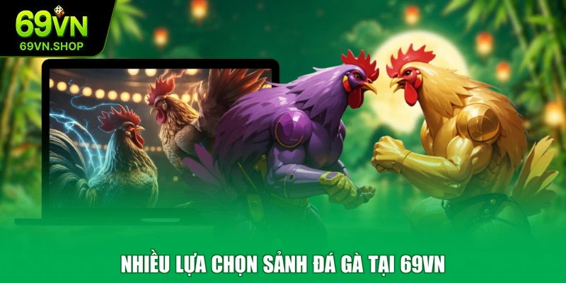 Nhiều lựa chọn sảnh đá gà tại 69VN