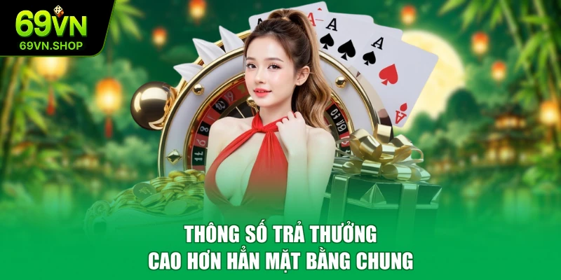 Thông số trả thưởng cao hơn hẳn mặt bằng chung